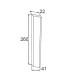 OrM09_Listwa ramowa pionowa  260 x 41 x 22