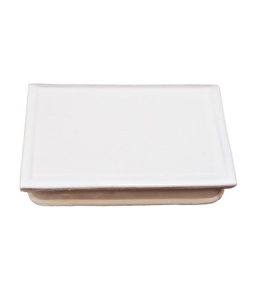 Środkowy gładki biały