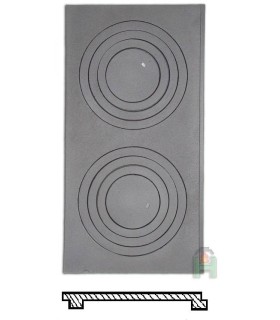 Płyta żeliwna H2606, kuchenna P6 650x385