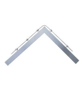 Rama z blachy nierdzewnej 110 x 100 aluminiowy reling