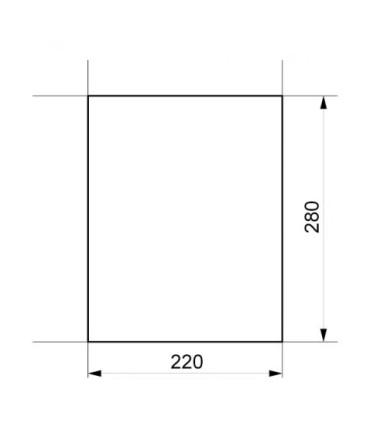 Fm01 Kafel środkowy 280 x 220