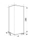Fm03 Kafel narożny ostry 280 x 110 x 110