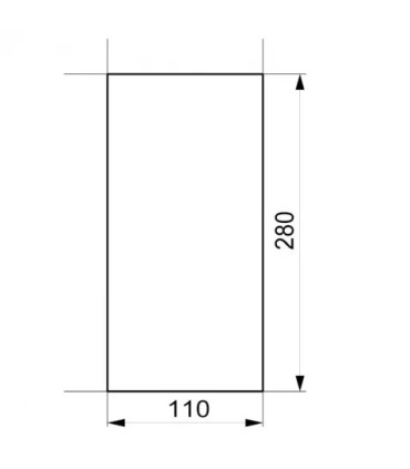 Fm04 Kafel połówka   280 x 110