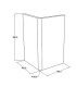 Fm10 Kafel narożny ostry 280 x 165 x 165