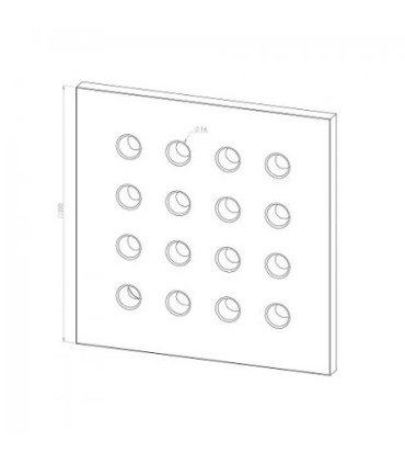 Kp10 Kafel środkowy z wywietrznikiem 220x220