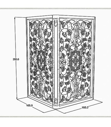 V10 Kafel narożny ostry   280 x 165 x 165