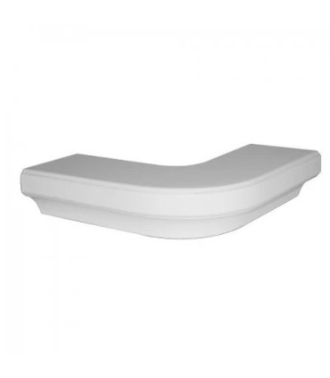 K07 Kafel wieńcowy narożny zaokrąglony   250 x 250 x 60