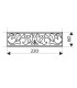 Ld01 Litwa dystansowa środkowa "DECO"   220 x 60