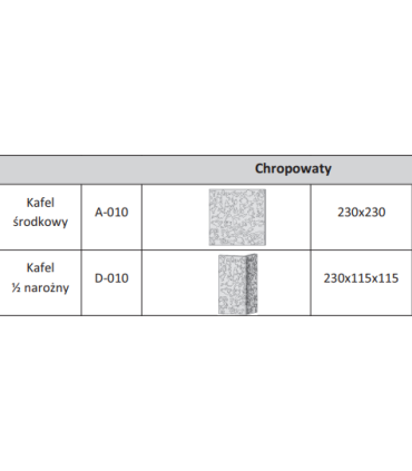 A-010 Chropowaty kafel środek 220 x 220