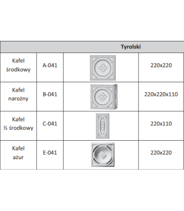 A-041 Tyrolski środek 220 x 220