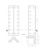 Gm03 Kafel narożny  440 x 110 x 110